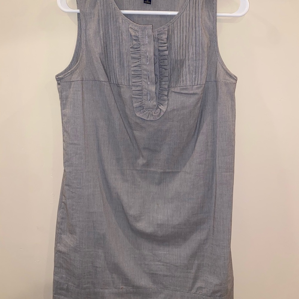 Banana Republic dress. Simple gray with buttons on the chest